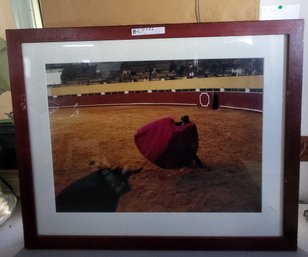 Framed Photo Of Bullfight