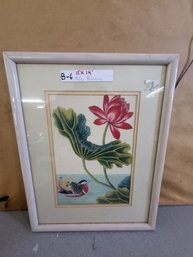Framed Print  Lotus With Duck LXXXI Pierre Joseph Buchoz Giclee