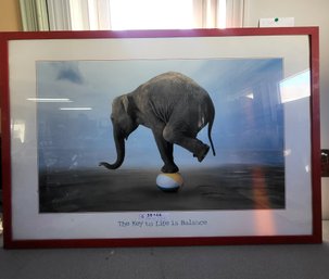 Framed Poster The Key To Life Is Balance