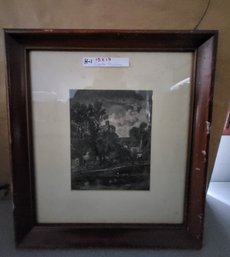 Vintage Framed Landscape Print