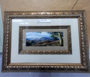 Framed Print Of Mountain View Landscape