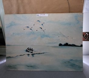 Collectible Painting Of Coastal Scene