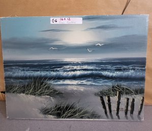 Signed Oil Painting On Canvas