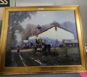 Oil Painting Of Western Theme