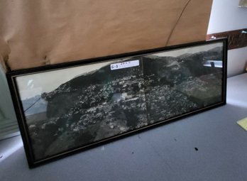 Framed Panoramic Photograph Of A City