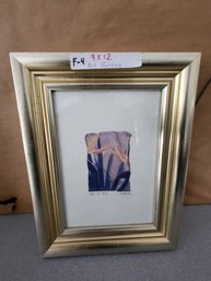 Framed Watercolor Signed B D. Houtsu