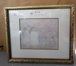 Vintage Framed Print Of Helene Leveille