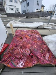 Vintage Indian Patchwork Tapestry