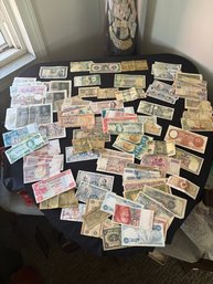 Collection Of Various Foreign Paper Currencies