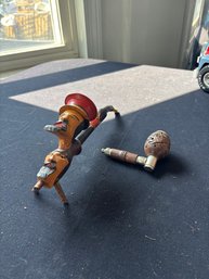 Vintage Hand Carved Wooden Tobacco Pipes