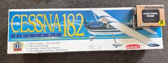 Hanger 9 Cessna 182 Skylane Ultra Series RC Airplane Kit And Saito Four Stroke Engine