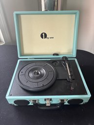1Byone Portable Vintage Style Record Player