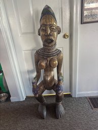 Vintage African Bangwa Collective Art Female Statue
