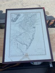 The Province Of New Jersey Framed Map