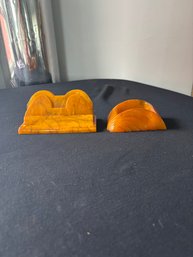 Vintage Carvacraft Bakelite Catalin Art Deco And Artcraft Company Card Holder