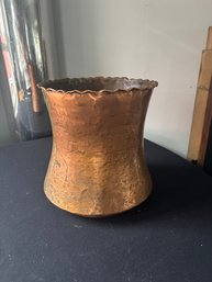 Vintage Hand Hammered Copper Pot