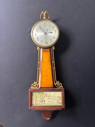 Vintage Sessions Wooden Banjo Wall Clock