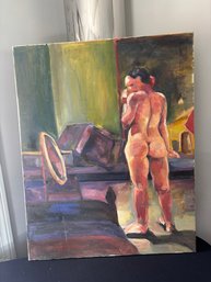Oil Painting Of Nude Figurine
