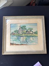 Antique Original Drawing/water Oloring By Robert Brooks 1968