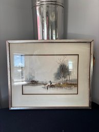 Old Vintage Contemporary Art Chines Watercoloring