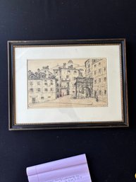 Pencil Drawing By Auto Flumiani Of Trieste Italy