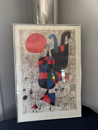 Joan Miros Artwork People And Dog In The Sun Print/poster