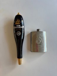 New Amsterdam. Ever Tap Handle And Flask
