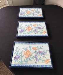 Decorative Tile Framed By Villeroy & Boch Corsica Collection