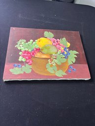 Canvas Oil Painting Of A Still Life With Fruit