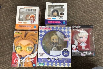 Collection Of Anime Figurines