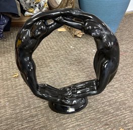 Vintage Royal Haeger Circle Of Love Ceramic Sculpture