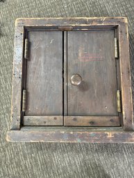 Antique Wood Peek Out Window