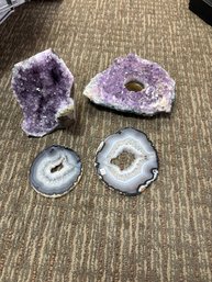 Various Amethyst Geode Specimens