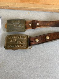 Billy The Kid Reward And Lexington Concord Beltbuckets