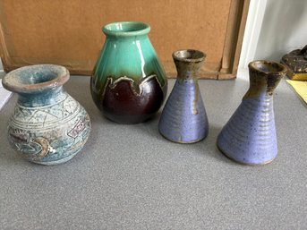 Collection Of Vintage Ceramic Bud Vases