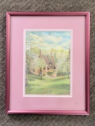 Anne Hathaways Cottage Color Oak Framed Print By John Burt