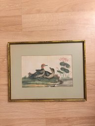 Chinese Export Watercolor Painting On Pith Paper