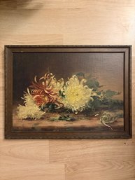 Oil Painting Titled Still Life With Chrysanthemums By Ella Wetzko Ehrenberger