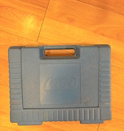 Vintage Blue LEGO Case With Legos 1980s