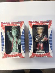 Bobble Dreams Uncle Sam And Statue Of Liberty Bobbleheads
