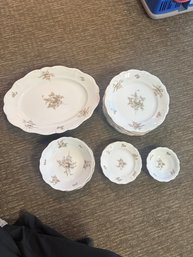 Johann Haviland Sepia Rose Pattern China Dinnerware