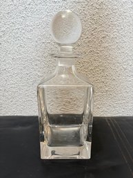 Tiffany & Co. Classic Square Decanter In Crystal Glass