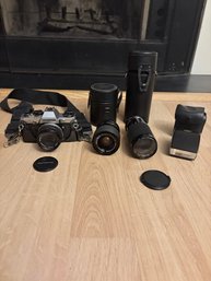 Olympus Camera, Flash And Lenses