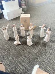 Collection Of Willow Tree Angel Figurines