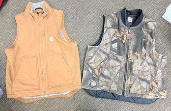 2 Mens Carharrt Vest Size M