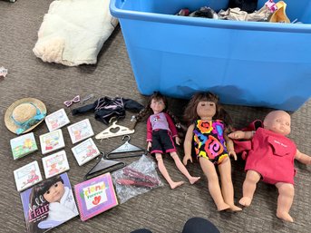 Collection Of American Girl Doll Clothing And Dolls
