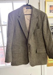 Brooks Brothers Harris Tweed Herringbone Sport Coat