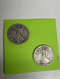 2 Half Dollars From 1918