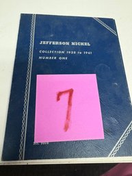 Jefferson Nickels 1938-1961 Book 7