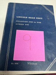 Lincoln Head Cent 1909-1940 Book 9